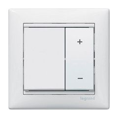 Ρυθμιστής πατητός 400W για λάμπες 230V & 12V λευκός Legrand Valena Neutral