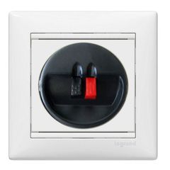 Πρίζα ηχείων απλή λευκή Legrand Valena Neutral