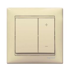 Ρυθμιστής πατητός 400W για λάμπες 230V & 12V κρεμ Legrand Valena Classic