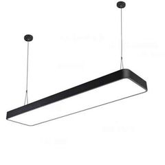 Led panel φωτιστικό μαύρο επίτοιχο & κρεμαστό 30x120cm 60W 4000k ενδιάμεσο φως 5800lm