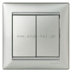 ΔΙΑΚΟΠΤΗΣ ΚΟΜΜΥΤΑΤΕΡ VALENA METALLIC ΑΛΟΥΜΙΝΙΟ