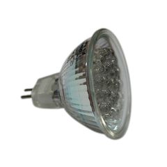 Λάμπα led PAR16 1,4W 12V DC δέσμης 30° ντιμαριζόμενη κόκκινο φως με κάλυμμα δέσμης 30°