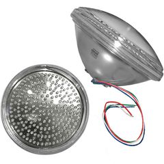 Λάμπα led PAR56 (Πισίνας) 18W 12V DC RGB (πολύχρωμη) με 4 καλώδια (R.G.B.V+)