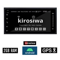 KIROSIWA Toyota 2GB Android οθόνη αυτοκινήτου 7'' ιντσών (GPS Bluetooth Celica RAV4 Hilux Urban Cruiser RAV 4 IQ MR2 Prius WI-FI Youtube Playstore USB ραδιόφωνο ΟΕΜ εργοστασιακού τύπου 4x60W Mirrorlin