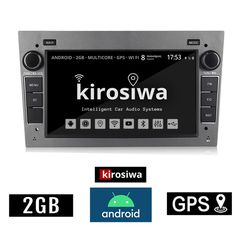 KIROSIWA OPEL 2GB Android οθόνη αυτοκίνητου με GPS WI-FI (Bluetooth CORSA C D ASTRA H G VECTRA ZAFIRA MERIVA Youtube Playstore ηχοσύστημα αφής 7" ιντσών OEM MP3 USB Mirrorlink εργοστασιακή, Grey)