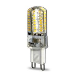 Λάμπα led G9 σιλικόνης 3W 230V 6000k ψυχρό λευκό φως 240lumen γωνία θέασης 360°