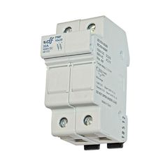Βάση διπολική ράγας (ασφαλειοθήκη) 2x32A 1000VDC για κυλινδρικές ασφάλειες 10x38mm για φωτοβολταϊκά
