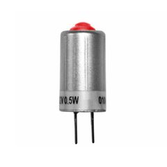 Λάμπα - καρφάκι G4 0,5W 230V κόκκινο φως δέσμης 90° διαμέτρου Ø10mm με 1 led