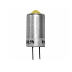 Λάμπα - καρφάκι G4 0.5W 230V κίτρινο φως δέσμης 90° διαμέτρου Ø10mm με 1 led