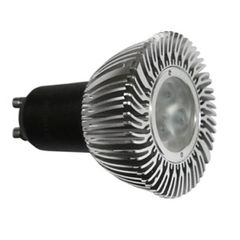 Λάμπα led ισχύος GU10 5W 230V 6200k ψυχρό λευκό φως ντιμαριζόμενη δέσμης 25° 380 lumen