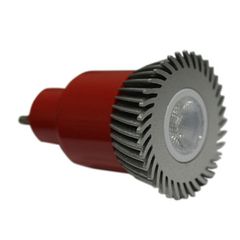 Λάμπα led ισχύος GU10 3W 230V πράσινο φως δέσμης 30° από αλουμίνιο