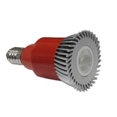 Λάμπα led ισχύος E14 3W 230V πορτοκαλί φως δέσμης 30° από αλουμίνιο