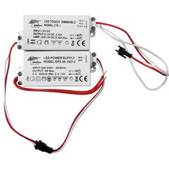 Τροφοδοτικό ηλεκτρονικό και dimmer αφής 1W 350mA 3.6V για σποτ led