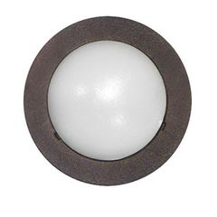 Led φωτιστικό επίτοιχο στρογγυλό Ø91mm σαγρέ σκουριά 0.7W 230V ψυχρό φως στεγανό IP54