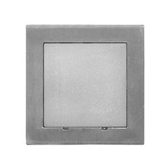 Led φωτιστικό επίτοιχο τετράγωνο 71x71mm σατινέ 0.6W 230V μπλε φως στεγανό IP54
