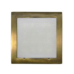Led φωτιστικό επίτοιχο τετράγωνο 91x91mm αντικέ 1W 230V ψυχρό φως στεγανό IP54