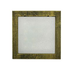 Led φωτιστικό επίτοιχο τετράγωνο 91x91mm ρουστίκ 1W 230V ψυχρό φως στεγανό IP54