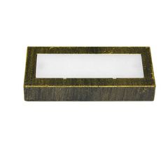 Led φωτιστικό επίτοιχο ορθογώνιο 121x51mm ρουστίκ 0.6W 230V θερμό φως στεγανό IP54
