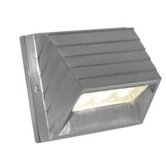 Led φωτιστικό επίτοιχο κυρτό σατινέ 1W 230V θερμό λευκό φως στεγανό IP54