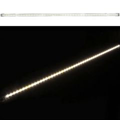 Led μπάρα αλουμινίου 1m 11W 24VDC στεγανή IP54 θερμό φως 48led και 1000lumen