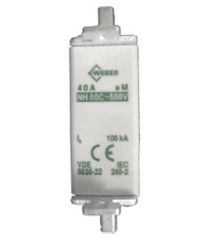 Ασφάλεια μαχαιρωτή NH (BOX) WEBER aM No 000 25A