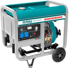 Ηλεκτρογεννήτρια DIESEL μονοφασική TOTAL TP450001 4500W 230V 50Hz 95dB με δοχείο καυσίμου 15Lit