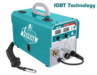 Ηλεκτροσυγκόλληση INVERTER σύρματος TOTAL TMGT1601 MAG/MIG/MMA/TIG 160A με LCD οθόνη
