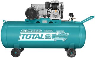 Αεροσυμπιεστής ιμάντα TOTAL TC1402002 200Lit 3Kw 4HP 1035rpm/min με κινητήρα χαμηλού θορύβου