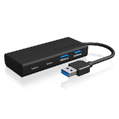 USB 3.0 Hub αλουμινίου ICY BOX IB-HUB1426-U3 µε συνδέσεις 2x θύρες Type-A + 2x θύρες Type-C