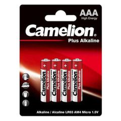 Μπαταρίες αλκαλικές AAA Camelion Plus Alkaline 1.5V LR03BP4 σε συσκευασία 4 τεμαχίων