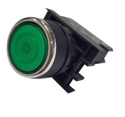 Μπουτόν χωνευτό SDL16-EWL331 πόρτας-πίνακος Φ22 με LED πράσινο φωτιζόμενο 230V ESSEN