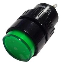 Μπουτόν πόρτας πίνακος Φ16 230V AC LAS1Y-G ME led πράσινο Xindali