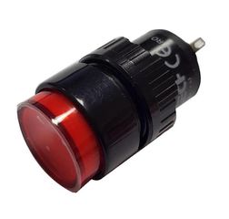 Μπουτόν πόρτας πίνακος Φ16 24VAC/DC LAS1Y-R με led κόκκινο Xindali
