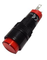 Ενδεικτική λυχνία led LAS3F-IR πόρτας πίνακος 12VAC/DC Φ10mm κόκκινη Xindali