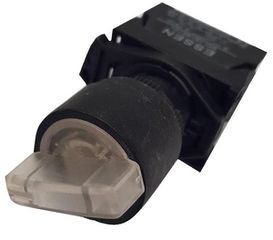 Διακόπτης περιστροφικός SDL16-EKL313 με LED εντολής 1-0-2 Φ22 φωτιζόμενος λευκός ESSEN