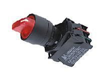 Διακόπτης περιστροφικός SDL16-EKL343 με LED εντολής 1-0-2 Φ22 φωτιζόμενος κόκκινος ESSEN