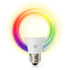 Wi-Fi έξυπνη λάμπα NEDIS WIFILRC10E27 RGB LED E27 9W 806lm RGB + 2700-6500k δέσμης 200°