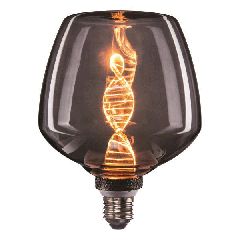 Λάμπα Led S125 E27 4W 220-240V θερμό φως 1800k 55lm δέσμης 360° dna smoky dimmable