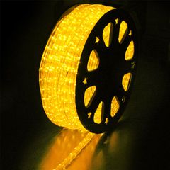 Φωτοσωλήνας led πλακέ διάφανος κίτρινο φως 230V 36led/m 3W/m για κρυφό φωτισμό ντιμαριζόμενος