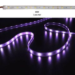 Led ταινία αδιάβροχη 5m 12VDC 7,2W/m RGB (εναλλαγής χρωμάτων) IP67 στεγανή 30LED5050/m