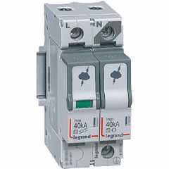 Αντικεραυνικό ράγας τυπου Τ2 Imax 40kA 1P+N 2 module LEGRAND 412246