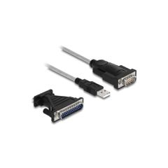 Καλώδιο DELOCK 61314 USB σε RS-232 DB9 με αντάπτορα DB25 μήκους 1.8m