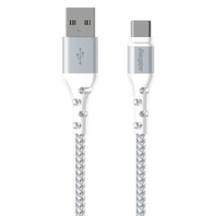 Καλώδιο ENERGIZER C520CKWH USB 2.0 A αρσενικό σε USB type-C 2m σε λευκό χρώμα