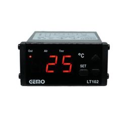 Ψηφιακό θερμόμετρο πίνακα 24VDC GEMOLT 102/24 για θερμοστοιχείο PTC1000 από -20 εώς 100°C 77x35x85mm