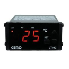 Ψηφιακό θερμόμετρο πίνακα 12VDC GEMOLT 102/12 για θερμοστοιχείο PTC 1000 -20 έως 100 °C 77x34x85mm
