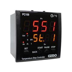 Ψηφιακό βηματικό θερμόμετρο πίνακα GEMO PC 109 από -200 έως 2000 °C 96x96x87mm