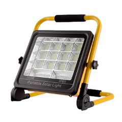 Ηλιακός φορητός προβολέας LED Hsl-2350-100W ψυχρό φως 6000k με θύρα USB