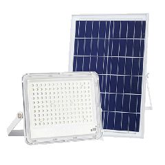 Ηλιακός αυτόνομος προβολέας Led 100W με ψυχρό φως 6000k πλαστικός Hsl-3855 και τηλεχειριστήριο