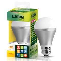 Λάμπα led A60 αχλάδι E27 5W 230V 6400k ψυχρό λευκό φως δέσμης 230° 420 lumen 15000h
