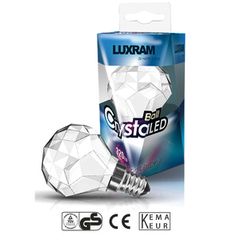 Λάμπα διακοσμητική led Crystal E14 3W 230V 4000k ενδιάμεσο λευκό φως 320 lumen 25000h